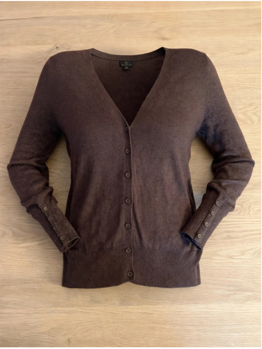 Women's Worthington Brown Cardigan Sweater Size XL